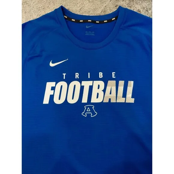 Nike Dri Fit Tribe Football Long Sleeve Jersey Pullover 2XL Blue Performance - Picture 4 of 12